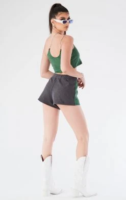 FURST OF A KIND VINTAGE CHAINS VINTAGE ONE SHOULDER DOUBLE CHAIN SHORT SET 7 FURST OF A KIND VINTAGE CHAINS VINTAGE ONE SHOULDER DOUBLE CHAIN SHORT SET