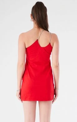 FURST OF A KIND VINTAGE ONE SHOULDER DOUBLE CHAIN STRAP DRESS VINTAGE CHAINS 7 FURST OF A KIND VINTAGE ONE SHOULDER DOUBLE CHAIN STRAP DRESS VINTAGE CHAINS