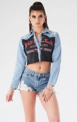 FURST OF A KIND VINTAGE TEE PANEL CHAMBRAY VINTAGE SPORTS