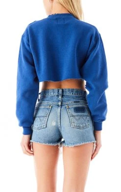 FURST OF A KIND VINTAGE NFL VINTAGE CROPPED ZIP SWEATSHIRT