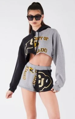 FURST OF A KIND REWORKED SETS VINTAGE SPLICED HOODIE AND SHORT SET