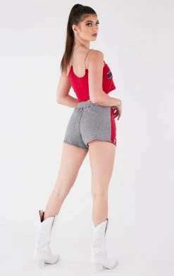 FURST OF A KIND VINTAGE CHAINS VINTAGE ONE SHOULDER DOUBLE CHAIN SHORT SET 7 FURST OF A KIND VINTAGE CHAINS VINTAGE ONE SHOULDER DOUBLE CHAIN SHORT SET