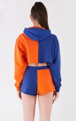 FURST OF A KIND VINTAGE COLLEGE VINTAGE SPLICED HOODIE AND SHORT SET