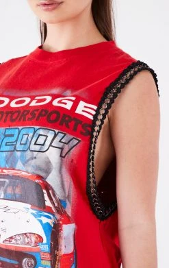 FURST OF A KIND VINTAGE CHAINS VINTAGE CHAIN TRIM SLEEVELESS TEE