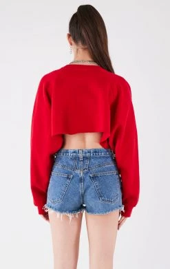 FURST OF A KIND VINTAGE ZIP CROPPED SWEATSHIRT VINTAGE COLLEGE