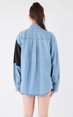 FURST OF A KIND VINTAGE PATCHWORK CHAMBRAY VINTAGE DRINKS