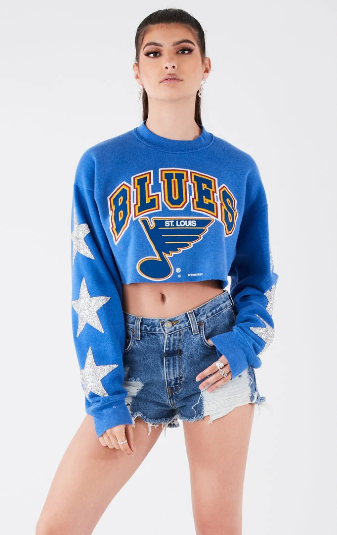 FURST OF A KIND VINTAGE STAR PATCH CROPPED SWEATSHIRT VINTAGE SPORTS 3 FURST OF A KIND VINTAGE STAR PATCH CROPPED SWEATSHIRT VINTAGE SPORTS