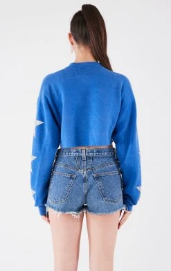 FURST OF A KIND VINTAGE STAR PATCH CROPPED SWEATSHIRT VINTAGE SPORTS