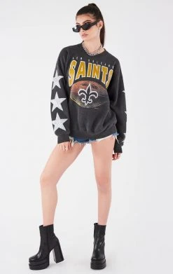 FURST OF A KIND VINTAGE SILVER STAR PATCH SWEATSHIRT VINTAGE NFL