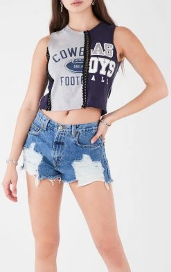 FURST OF A KIND VINTAGE CHAINS VINTAGE SPLICED CHAIN SLEEVELESS TEE