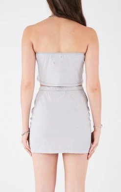 FURST OF A KIND VINTAGE CHAINS VINTAGE CHAIN NECK HALTER TOP AND SKIRT SET