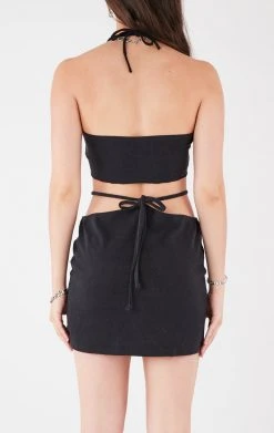 FURST OF A KIND VINTAGE HALTER TOP AND SKIRT SET