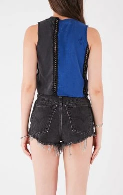 FURST OF A KIND VINTAGE SPLICED CHAIN SLEEVELESS TEE VINTAGE CHAINS