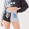 FURST OF A KIND VINTAGE NFL VINTAGE SPLICED HOODIE AND SHORT SET 2 FURST OF A KIND VINTAGE NFL VINTAGE SPLICED HOODIE AND SHORT SET