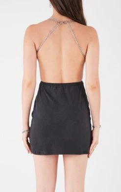 FURST OF A KIND VINTAGE CHAINS VINTAGE CUT OUT SIDE CHAIN DRESS