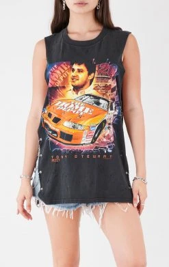 FURST OF A KIND VINTAGE CHAIN SIDE SLEEVELESS TEE VINTAGE CHAINS