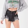 FURST OF A KIND VINTAGE SPORTS VINTAGE ZIP CROPPED SWEATSHIRT