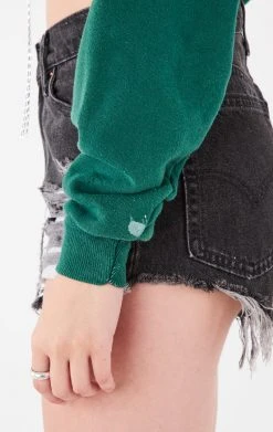 FURST OF A KIND VINTAGE CHAIN LACE UP CROP SWEATSHIRT 7 FURST OF A KIND VINTAGE CHAIN LACE UP CROP SWEATSHIRT