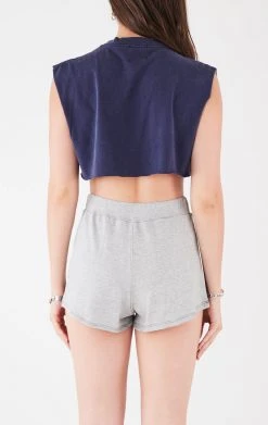 FURST OF A KIND VINTAGE MIXED MEDIA TOP AND SHORT SET