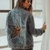 FURST OF A KIND VINTAGE STAR STUD DENIM JACKET FESTIVAL
