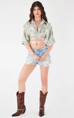 FURST OF A KIND VINTAGE HAWAIIAN WRAP TOP