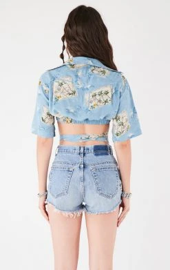 FURST OF A KIND VINTAGE HAWAIIAN WRAP TOP