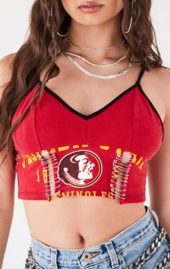 FURST OF A KIND FESTIVAL VINTAGE DOUBLE PIN FRONT CROPPED TANK