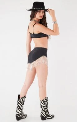 FURST OF A KIND VINTAGE RHINESTONE FRINGE BRA TOP AND SKIRT SET 7 FURST OF A KIND VINTAGE RHINESTONE FRINGE BRA TOP AND SKIRT SET