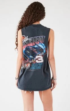 FURST OF A KIND FESTIVAL VINTAGE V SAFETY PIN SLEEVELESS TEE