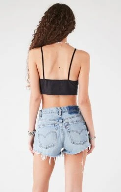 FURST OF A KIND VINTAGE DOUBLE PIN FRONT CROPPED TANK