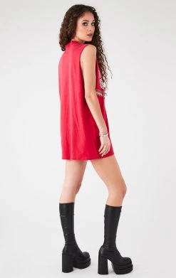 FURST OF A KIND VINTAGE CURVED SAFETY PIN SLEEVELESS TEE