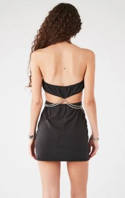 FURST OF A KIND VINTAGE CUT OUT CHAIN HALTER DRESS VINTAGE CHAINS