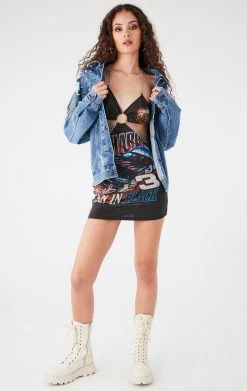 FURST OF A KIND VINTAGE CUT OUT CHAIN HALTER DRESS VINTAGE CHAINS