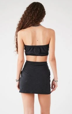 FURST OF A KIND VINTAGE WATERFALL CHAIN TUBE TOP AND SKIRT SET