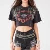 FURST OF A KIND VINTAGE PINS VINTAGE PIN AND CHAIN CROPPED TEE 1 FURST OF A KIND VINTAGE PINS VINTAGE PIN AND CHAIN CROPPED TEE
