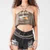 FURST OF A KIND VINTAGE CHAIN HALTER TOP