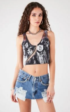 FURST OF A KIND VINTAGE CURVED SAFETY PIN TANK FESTIVAL