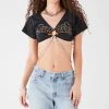 FURST OF A KIND VINTAGE O-RING CHAIN CROP TEE VINTAGE CHAINS