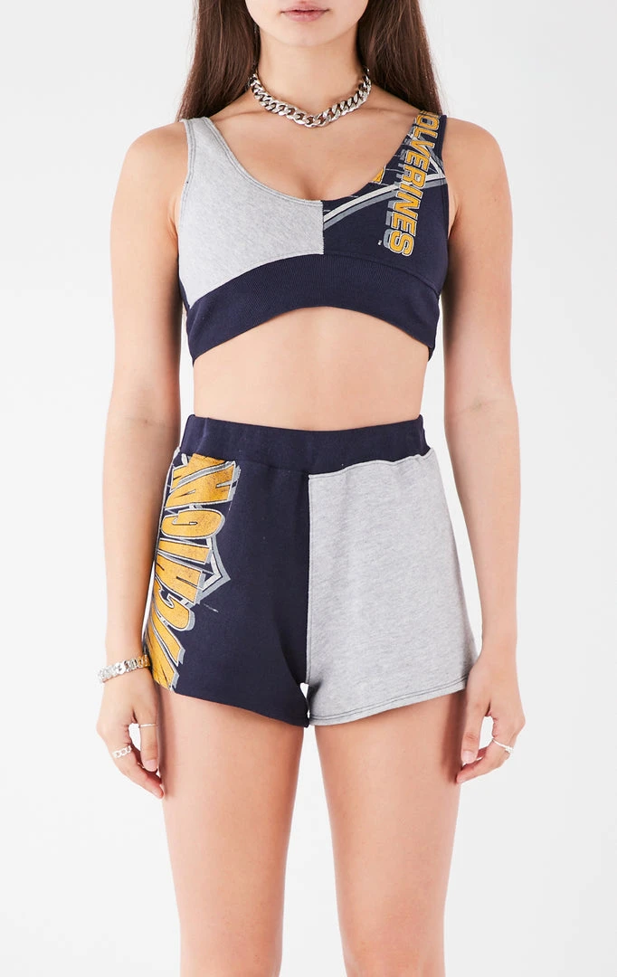 FURST OF A KIND VINTAGE SPLICED TANK AND SHORT SET VINTAGE COLLEGE 4 FURST OF A KIND VINTAGE SPLICED TANK AND SHORT SET VINTAGE COLLEGE