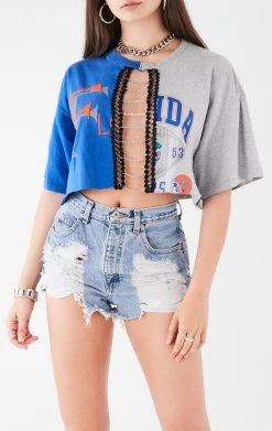 FURST OF A KIND VINTAGE SPLICED CHAIN LADDER TEE VINTAGE CHAINS