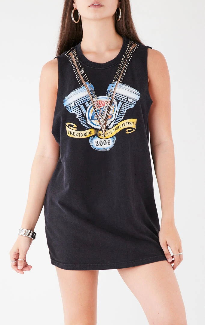 FURST OF A KIND VINTAGE V SAFETY PIN SLEEVELESS TEE 3 FURST OF A KIND VINTAGE V SAFETY PIN SLEEVELESS TEE