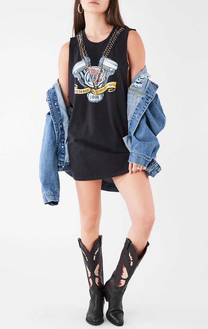 FURST OF A KIND VINTAGE V SAFETY PIN SLEEVELESS TEE 5 FURST OF A KIND VINTAGE V SAFETY PIN SLEEVELESS TEE