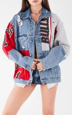 FURST OF A KIND VINTAGE SPLICED PATCHWORK DENIM JACKET