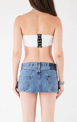 FURST OF A KIND VINTAGE CHAIN NECK WRAP TOP WITH DRAPE CHAIN FESTIVAL