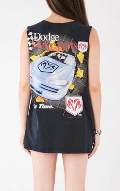 FURST OF A KIND VINTAGE CHAINS VINTAGE DEEP V CHAIN SLEEVELESS TEE