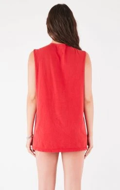 FURST OF A KIND VINTAGE CHAINS VINTAGE DEEP V CHAIN SLEEVELESS TEE