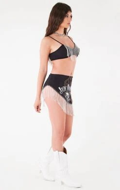 FURST OF A KIND VINTAGE RHINESTONE FRINGE BRA TOP AND SKIRT SET 9 FURST OF A KIND VINTAGE RHINESTONE FRINGE BRA TOP AND SKIRT SET