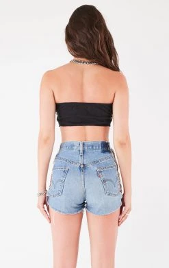 FURST OF A KIND VINTAGE CUT OUT WATERFALL CHAIN TUBE TOP FESTIVAL