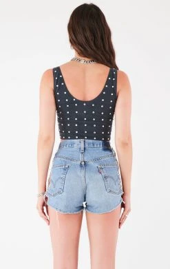 FURST OF A KIND VINTAGE ALLOVER RHINESTONE TANK FESTIVAL