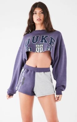 FURST OF A KIND VINTAGE COLLEGE VINTAGE SWEATSHIRT AND SHORT SET